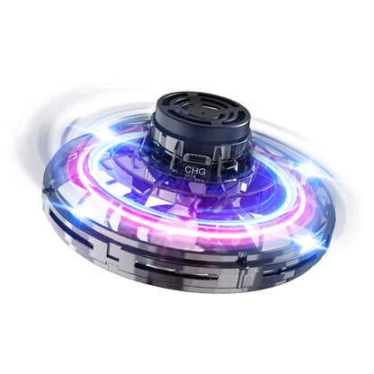 Flying Spinner Pro, Hand Operated Mini Drone, 360° Rotating and Shining LED Lights for Kids Adults Indoor & Outdoor Fun